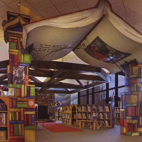 عکس پروفایل بدون متن - با موضوع زیباترین کتابخانه جهان مسقف با کتاب
